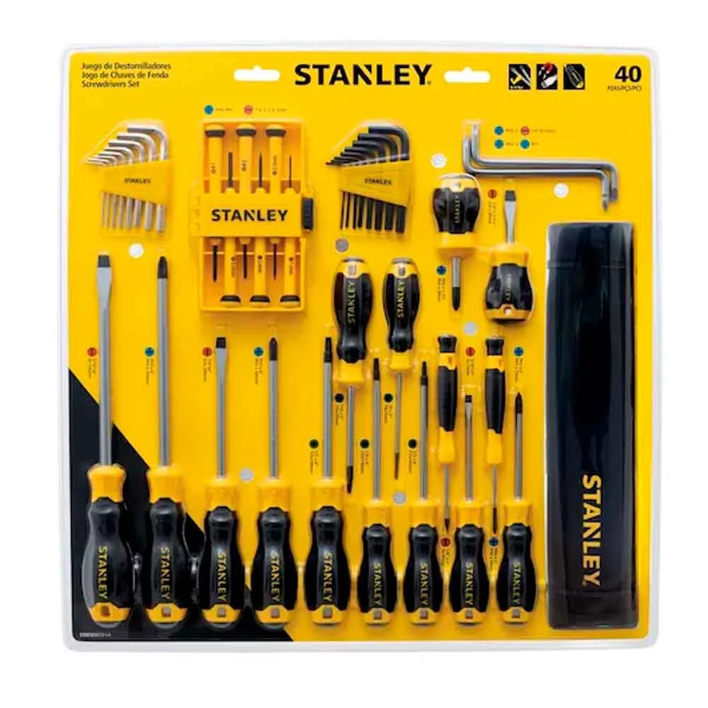 Jogo Ferramentas Manuais Aperto 40pcs Stanley
